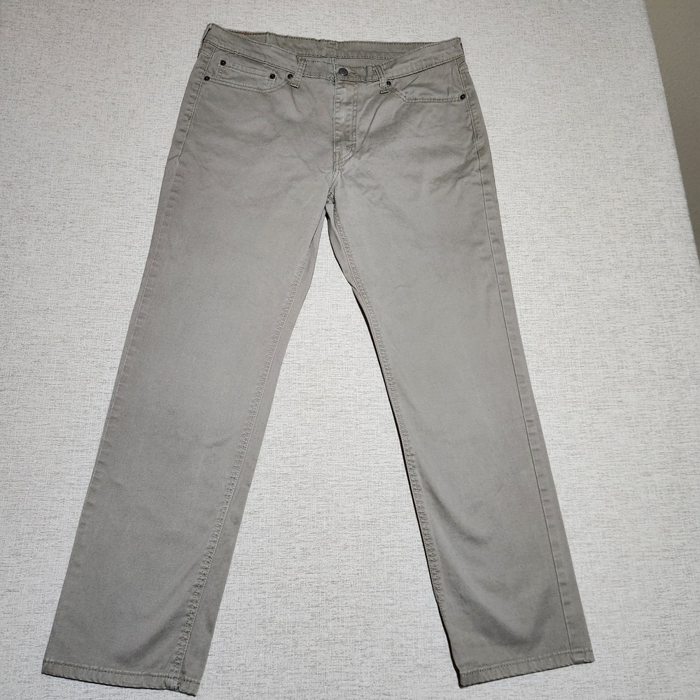 Levis 541 Athletic Taper Mens 36x32 Khaki Tan Stretch Twill Chino Pants